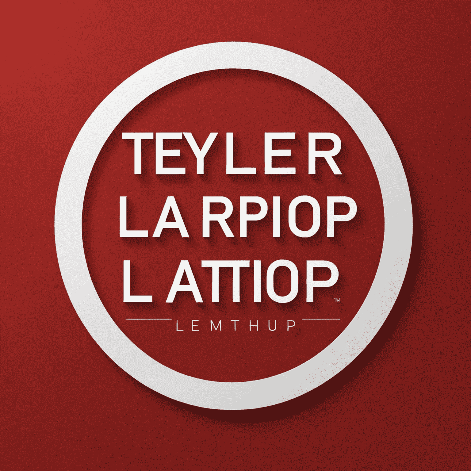 Tylerlathrop logo - Kırmızı arka plan üzerinde beyaz yazı ile şirket adı